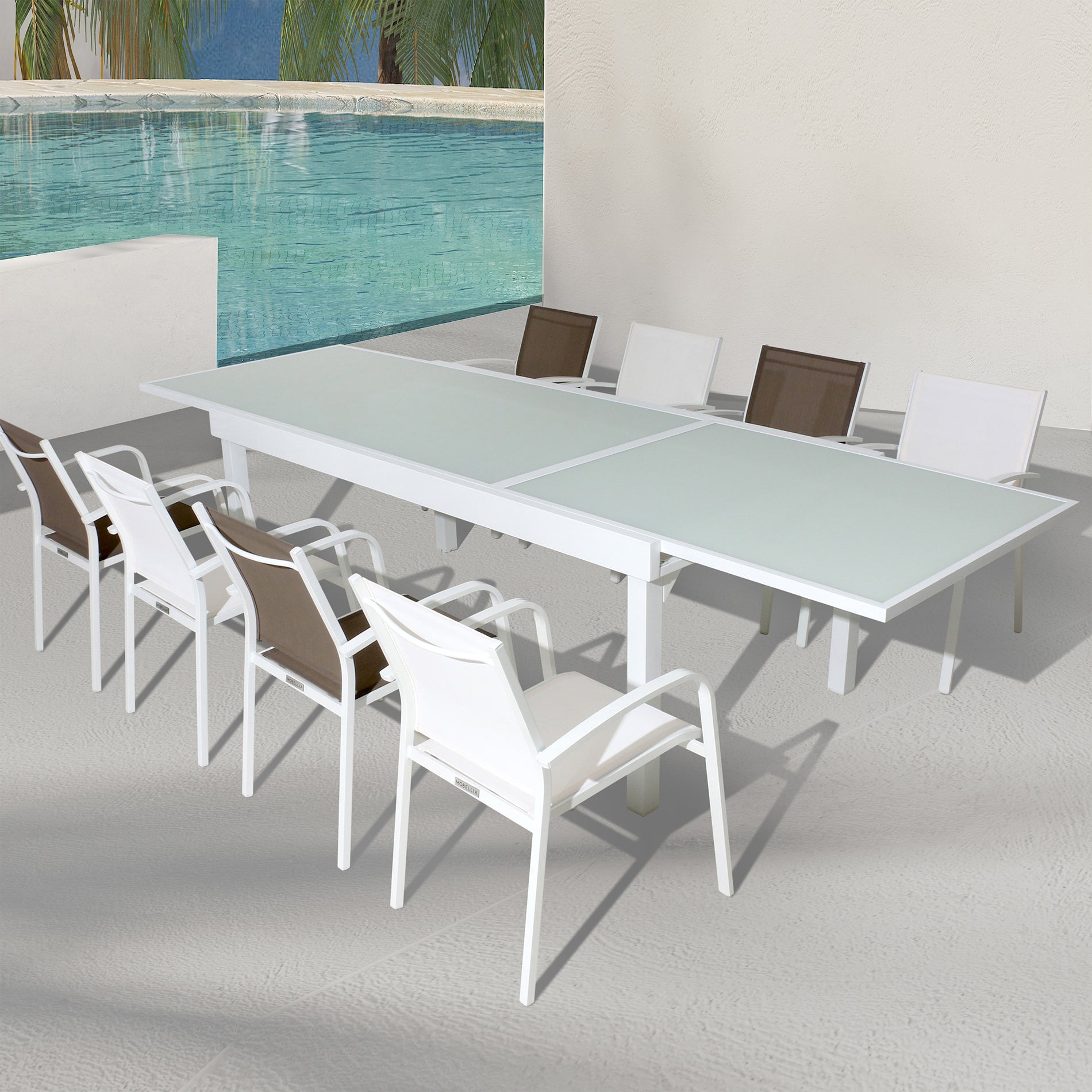 tabledejardinextensible10placesenverremurano270x90cmblanche766341585725137 Mobellianova